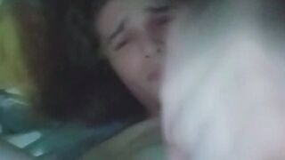 Lovely Femme Self Facial Cumshot (snap)