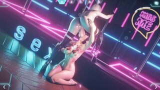 Fuck-A-Thon with the manager in the nightclub office. Cyberpunk