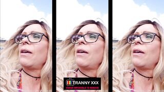 Joanna Jet out shopping and flashing