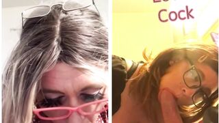 Cock sucking sissy turned out for cock