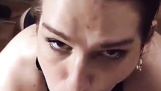 Melody's playboy bunny casting, gargle and giant fake penis