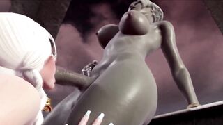 Handsome hermaphroditism utopia where dickgirl smashes dickgirl's booty and jism inwards