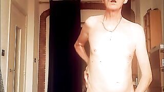 naked and crossdressing bedroom