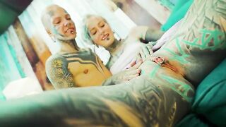 Tatted Trans Gal Lezzie Have fun Cunt Gobbling and Fucktoy