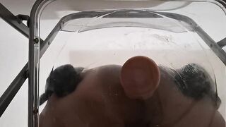 POINT OF VIEW: Grubby Chat Huge Bootie Femboy Raven Ass-smothering and Bumfuck Internal cumshot after Railing Fake penis thru Semitransparent Tabouret