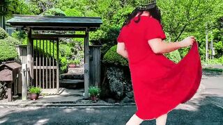 1 Dancer Super-fucking-hot Wonderful Bum and Sweet Femboy Man sausage Enticing Sundress White Sissy
