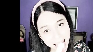 pretty tgirl DaniTheCutie gets whorey with joy candies