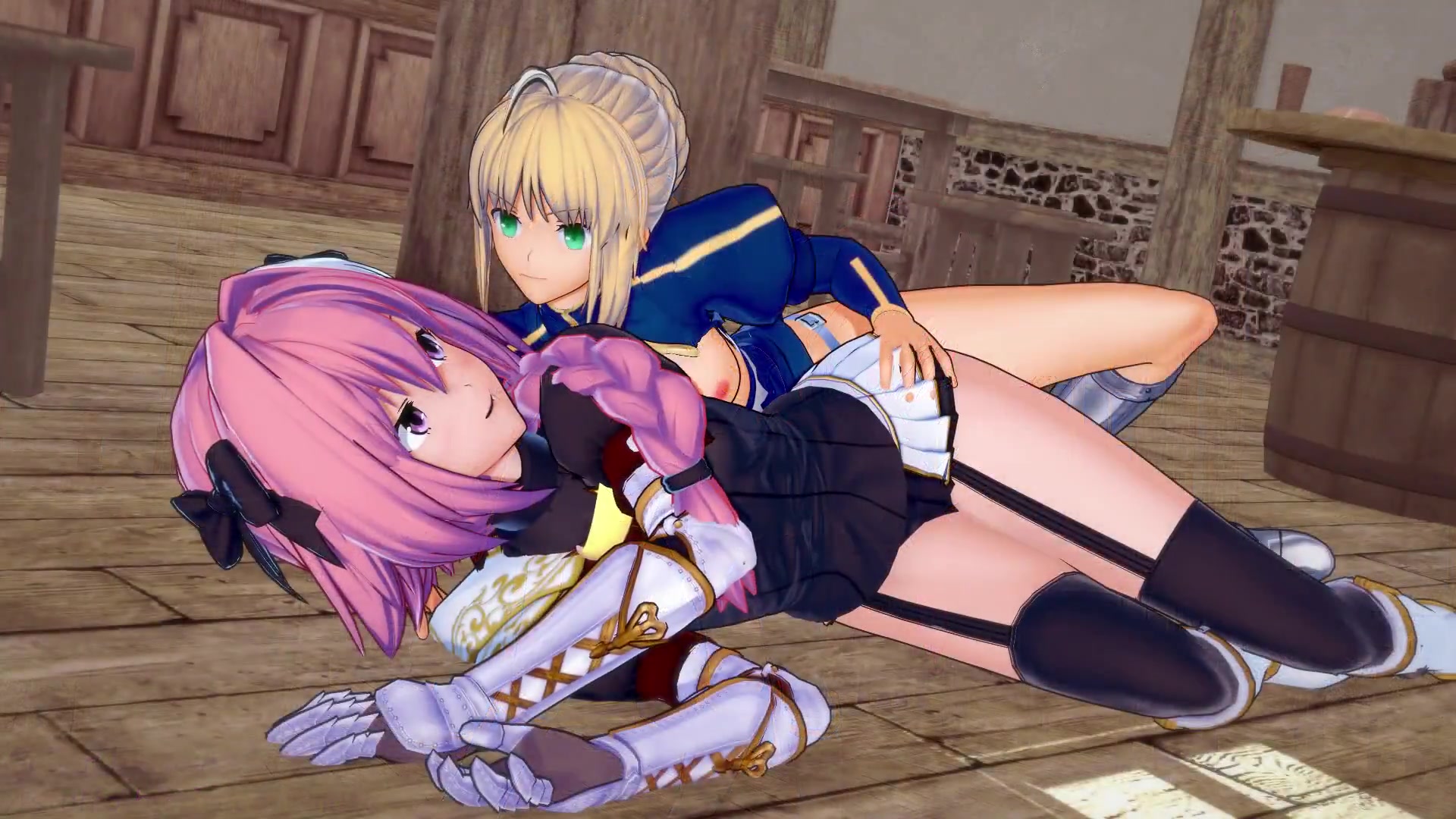 Destiny: Saber with Strap-On Demolish Astolfo Boypussy