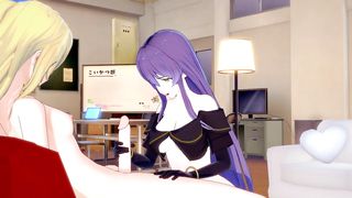 Futa Priestess x Witch[Goblin Slayer] —3d ANIME PORN