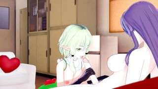 Witch x High Elf Archer[Goblin Slayer] — 3 DIMENSIONAL MANGA PORN