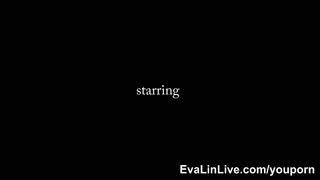 Sumptuous transgender princesses Eva Lin and Venus Lux Japanese She-Creature hump