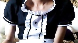[Crossdresser Momiji] Maid clothes [Hentai dance]